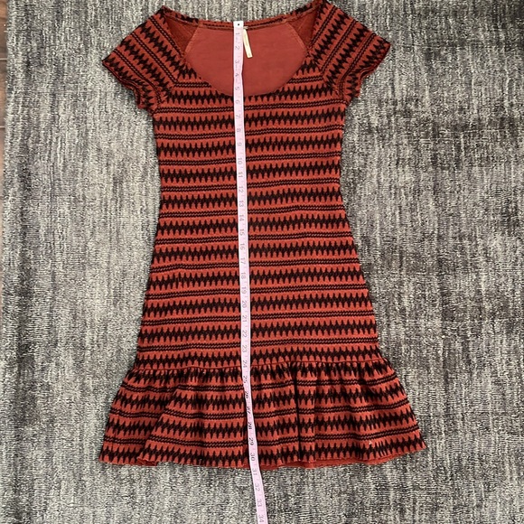 Free people mini dress rust and black - Picture 3 of 10